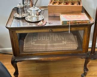 Railroad Silver Pullman Blanket Poker Chips c1930 Glass Cart