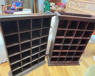 JF Pair Asian Curio Cabinets