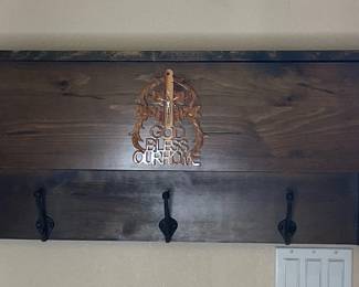 Wooden Gun Safe/Coat Rack
