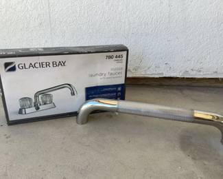 Laundry Faucet and Grab Bar