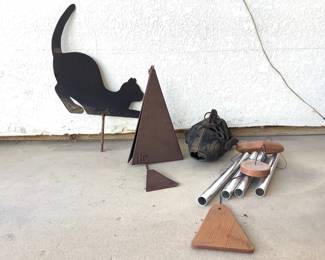 Triangle Wind Chime and Yard Decor