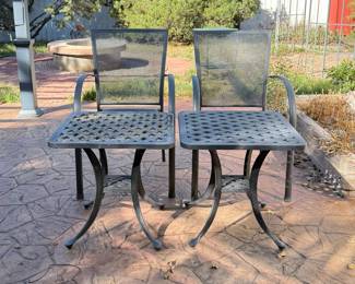 Outdoor End Tables and Chairs