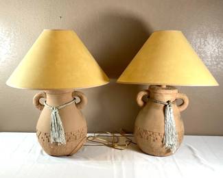 Two (2) Southwestern Inspired Lamps
