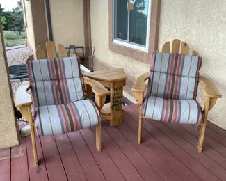 Adirondack Chairs and Table