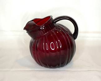 Vintage Ruby Pitcher
