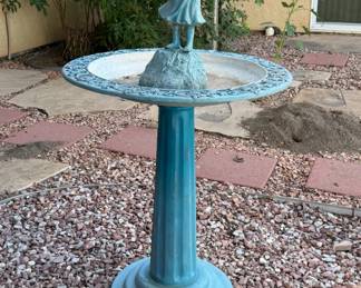 Patina Blue Water Fountain