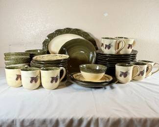 Hand-Painted Stoneware
