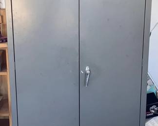 Gray Metal Cabinet