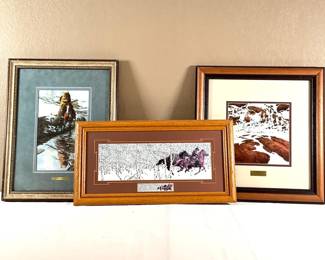 Three (3) Bev Doolittle Framed Prints
