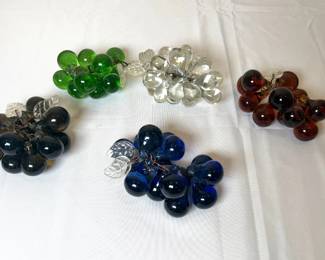 Vintage Glass Grapes