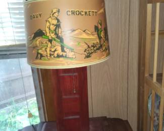 Davy Crockett lamp shade