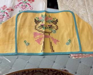 Beautiful vintage linens and children’s and baby clothes.