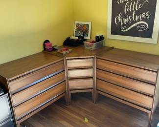 Mid-century corner dresser