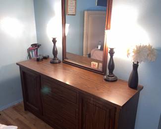 Dresser with mirror