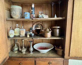 Primitive Cabinet - some items sold