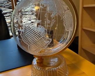 Waterford crystal globe