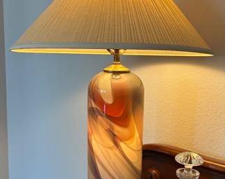 Hand Blown Murano Italy Lamp