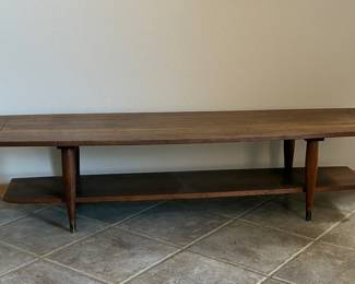 MCM Bissman Walnut Two Tier Coffee Table