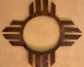 Vintage Zia Symbol Metal Art
