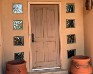 Large pots throughout the house