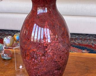Art Deco Gold Foil Daum Nancy, France 23" vessel
