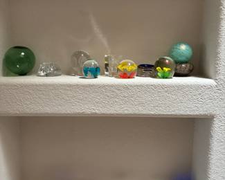 Paperweight and other Murano glass collection