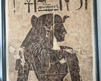 Ward Patterson Oil on Cloth Egyptian Rubbing