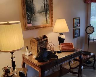 Oak library table