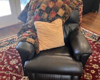 Leather recliner