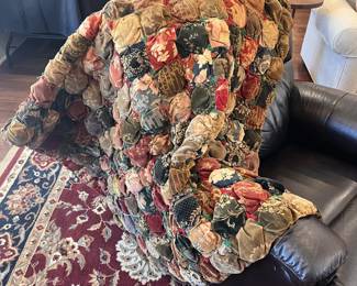 Vintage Velvet Puff Quilt