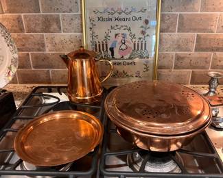 Copper kitchen set