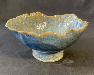 Lot 339h  Signed glazed pottery bowl