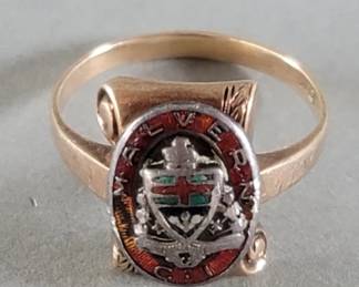 045  Lot 262  10k gold and enamel Masonic Scottish Rite