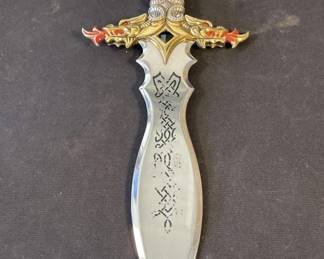 Lot 345h  The Dragon Master metal dagger