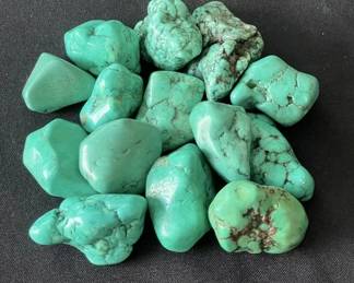 Lot 413h  Large lot of turquoise stones
