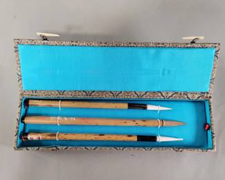 Lot 472  Chinese calligraphy writing brush set