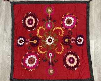 Lot 438h  Vintage Asian handmade embroidered textile