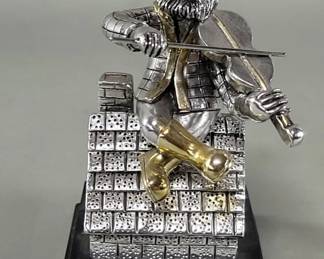 182  Lot 488  Sterling silver clad Judaica figure