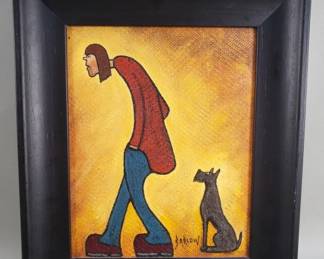 Lot 353  Albert Barlow oil on board