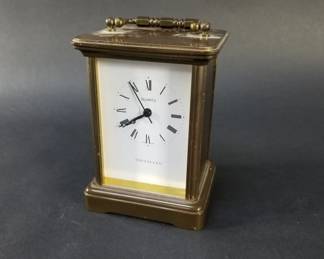 049  Lot 374  Tiffany and Co brass quartz desk clock