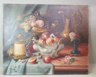 141  Lot 512  Signed Fortuny Pronkstillevenstyle oil on