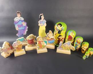 Lot 305  Group of Snow White wood table top cutout