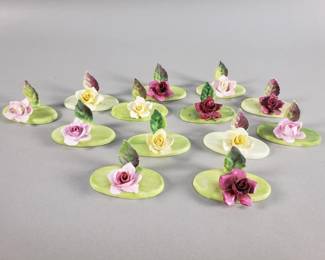 Lot 469  Crown Staffordshire fine bone china place holders