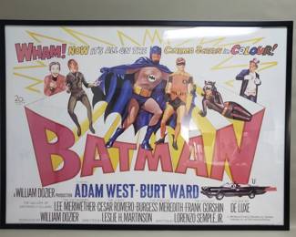 Lot 53  Batman The Movie 1966 poster print