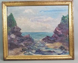 078  Lot 438  Antique signed Smith Johnson Impressioniststyle