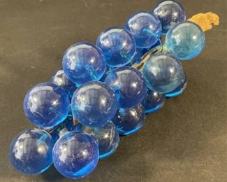 Lot 307h  Vintage acrylic blue grape cluster