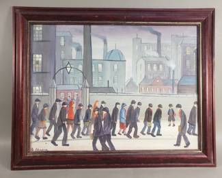 Lot 357  James Downie oil on board painting