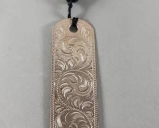 Lot 280  Sterling silver book mark