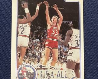 Lot 398h  1984 Star Larry Bird basketball card