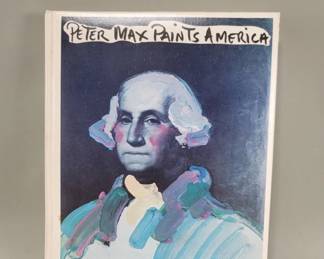 151  Lot 480  Signed Peter Max Peter Max Paints America book
